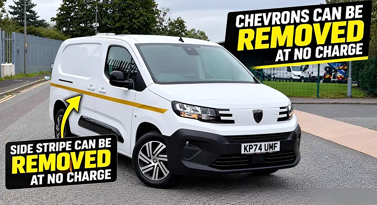 Used 2024 Peugeot Partner Asphalt Long Panel Van Lwb White - Front View