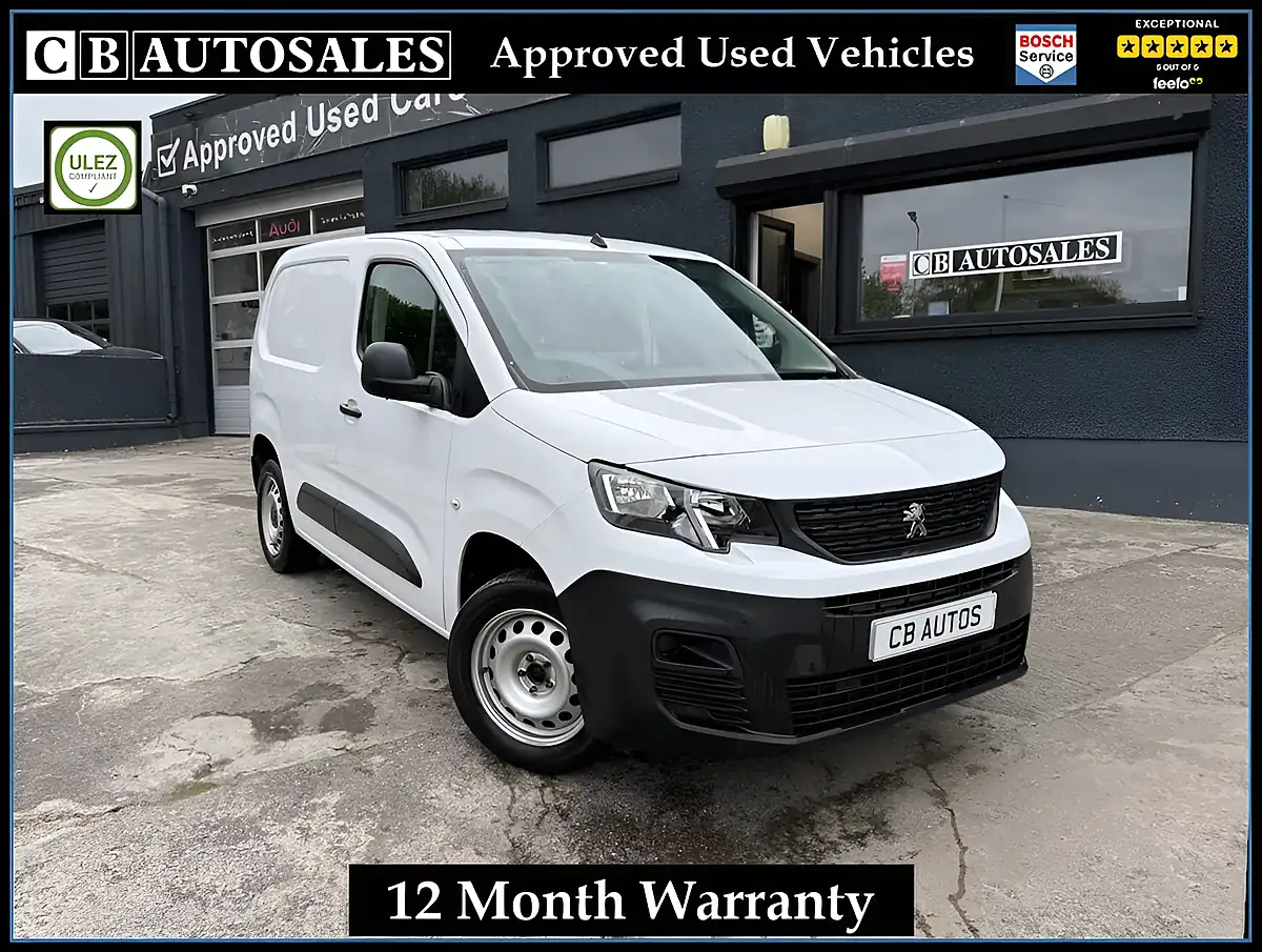 Used 2024 Peugeot Partner Professional Premium White - Front View