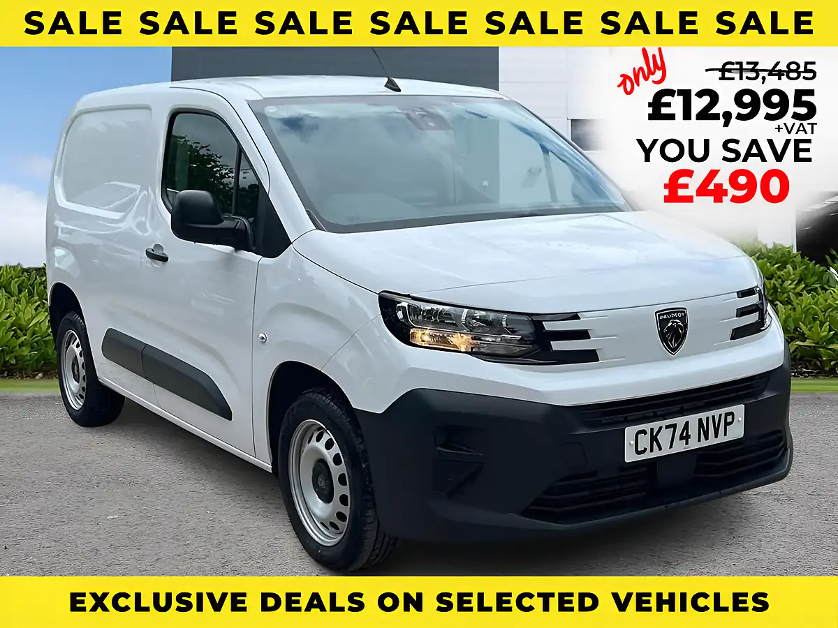 Used 2024 Peugeot Partner Professional Standard Ice White - Front View