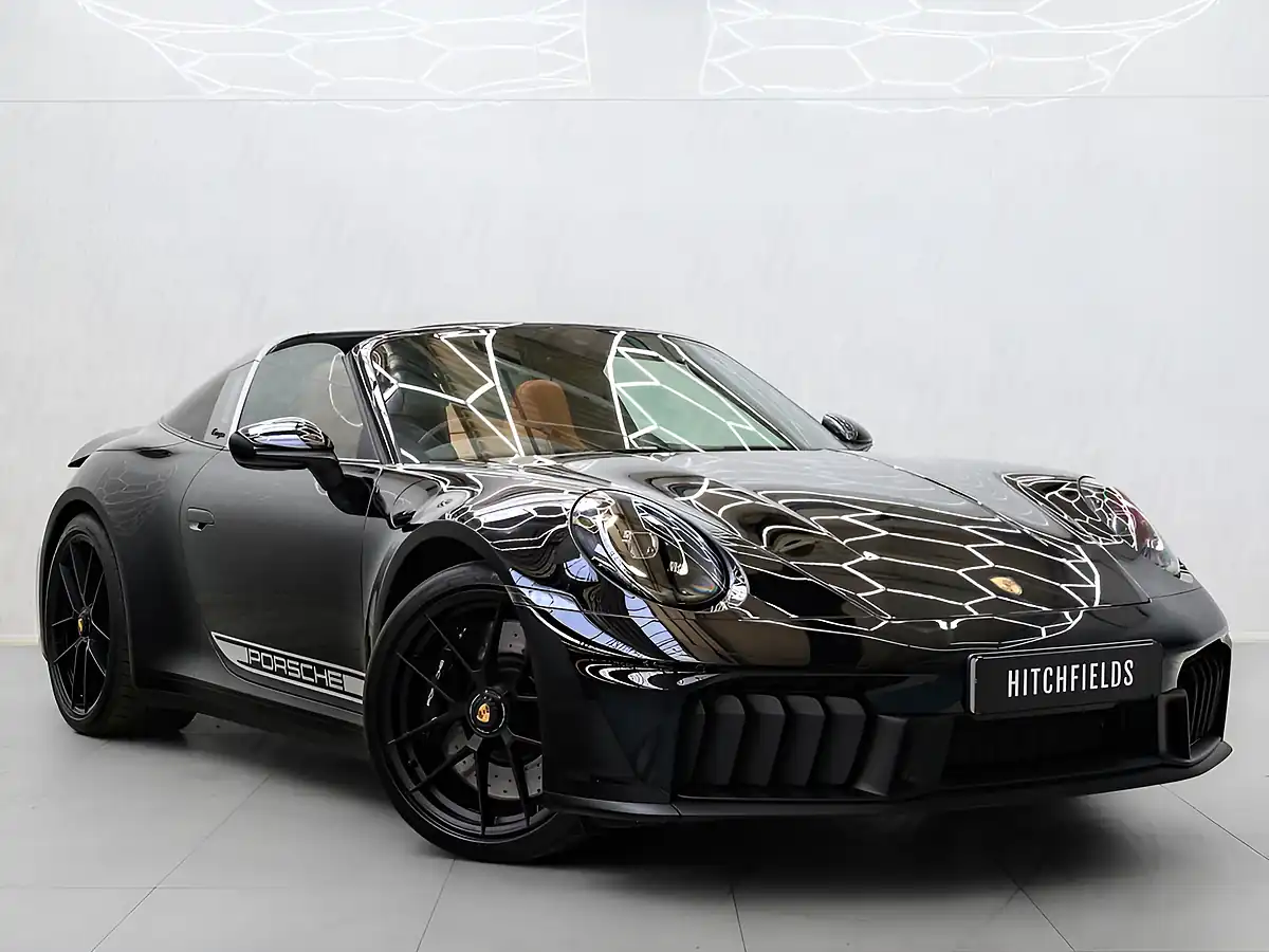 Used 2024 Porsche 911 4 Gts Targa Black - Front View