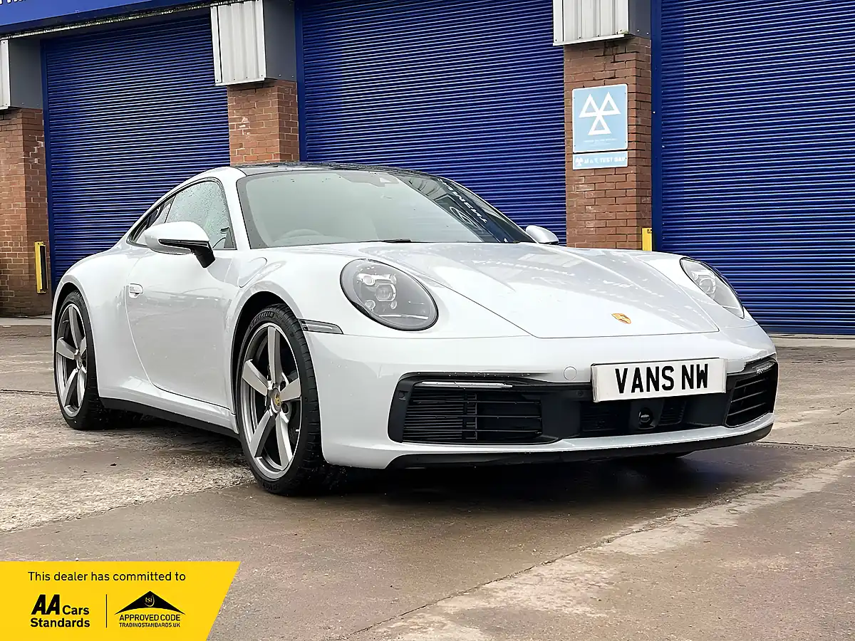 Used 2024 Porsche 911 Carrera T Ice Grey Metallic - Front View