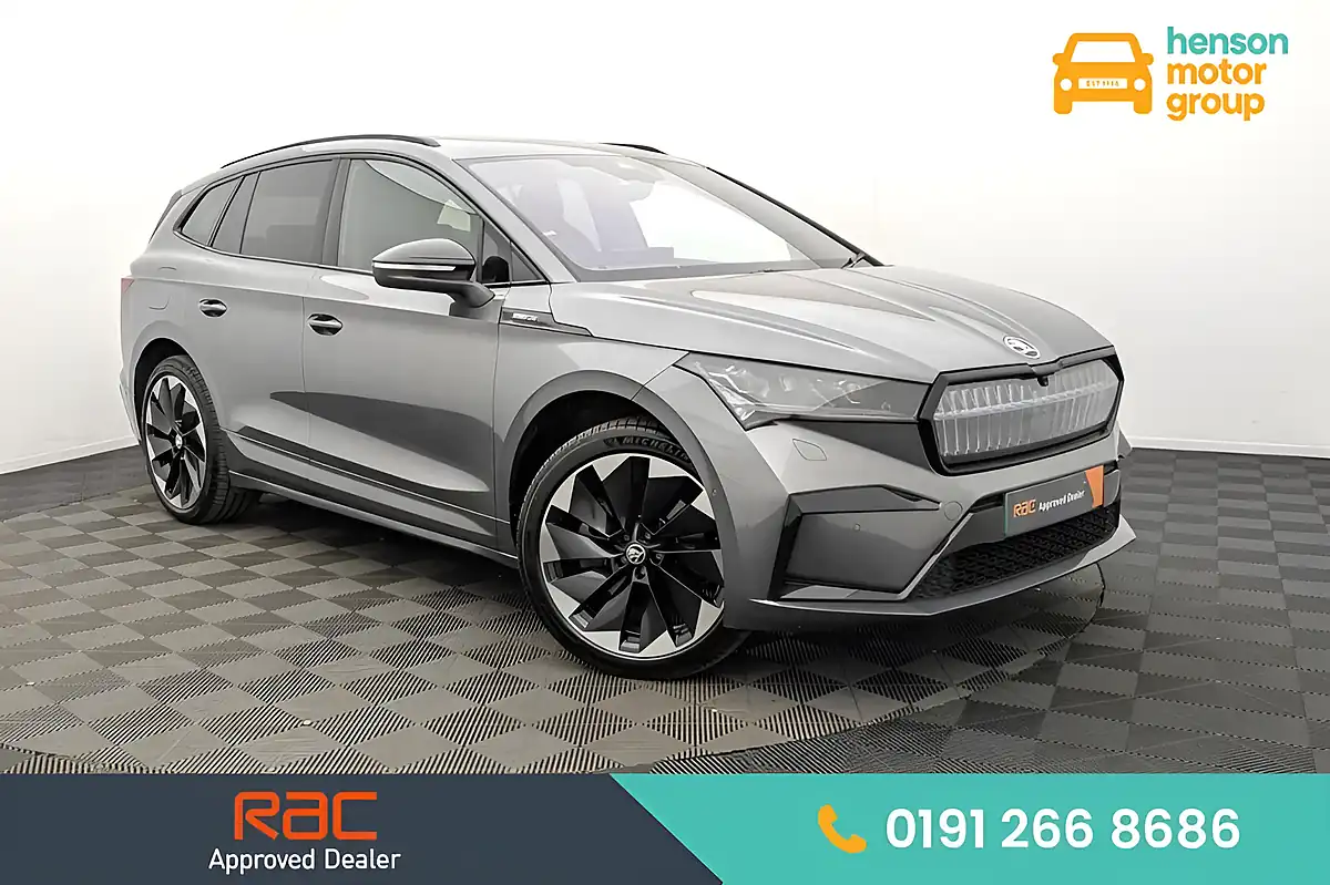 Used 2024 Skoda Enyaq Sportline Plus Grey - Front View
