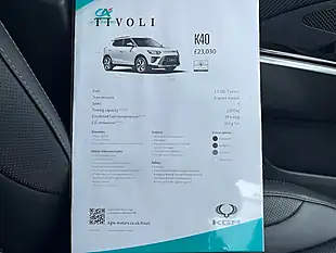 Used 2024 Ssangyong Tivoli K40 Grand White - Interior and Exterior details 14