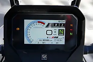 Used 2024 Suzuki V-Strom Re Green - Interior and Exterior details 11