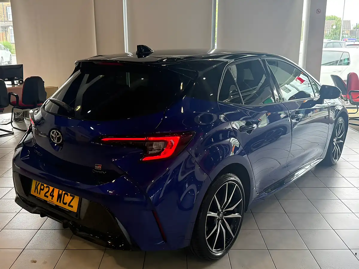 Used 2024 Toyota Corolla Gr Sport Blue - Interior and Exterior details 11