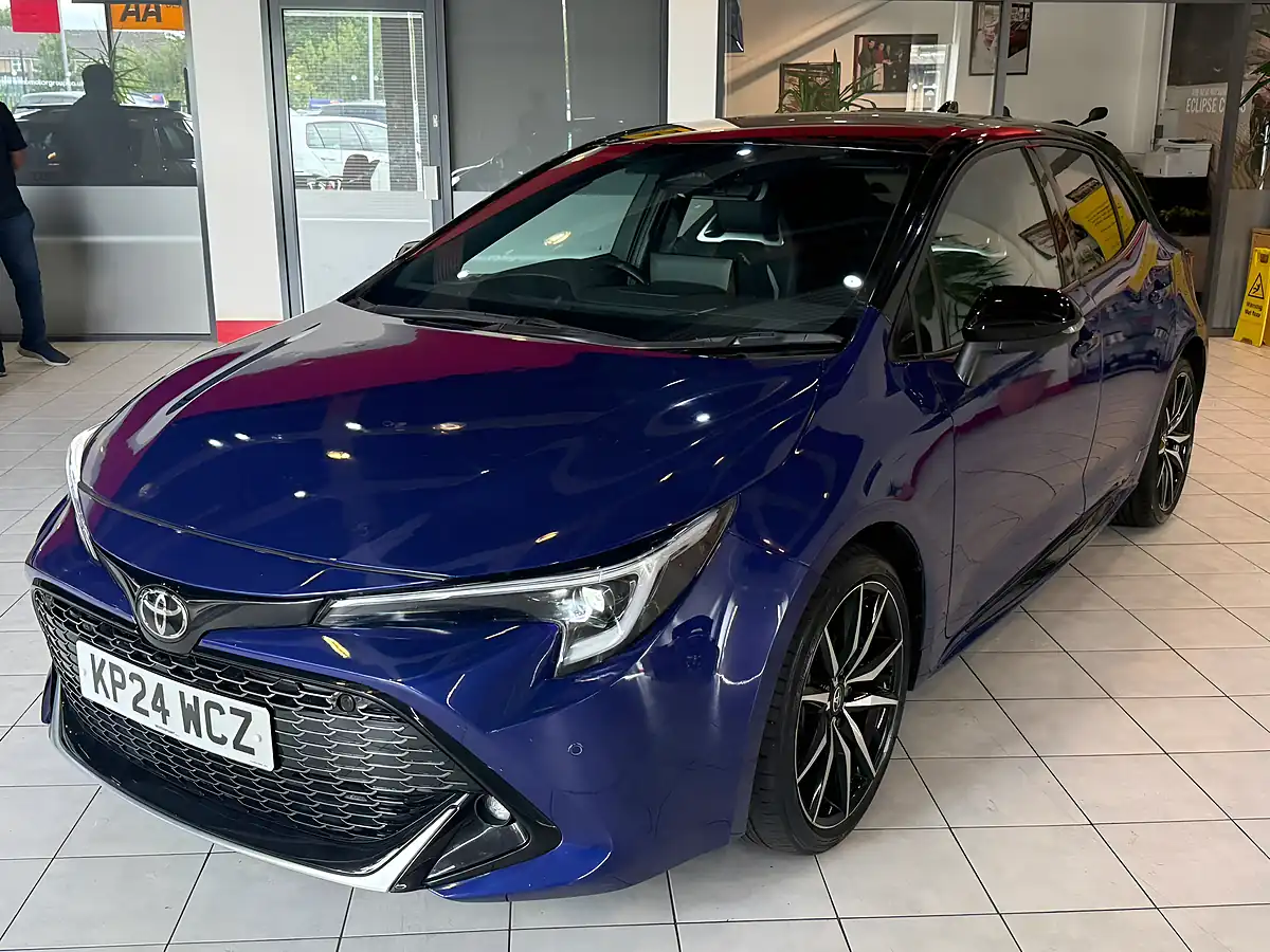 Used 2024 Toyota Corolla Gr Sport Blue - Interior and Exterior details 5