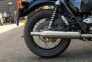 Used 2024 Triumph Bonneville T100 Chrome Edition Cobalt Blue - Interior and Exterior details 14