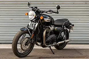 Used 2024 Triumph Bonneville T100 Stealth Edition Sapphire Blue / Silver Blue - Interior and Exterior details 4
