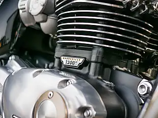 Used 2024 Triumph Bonneville T120 Red and Silver - Interior and Exterior details 10