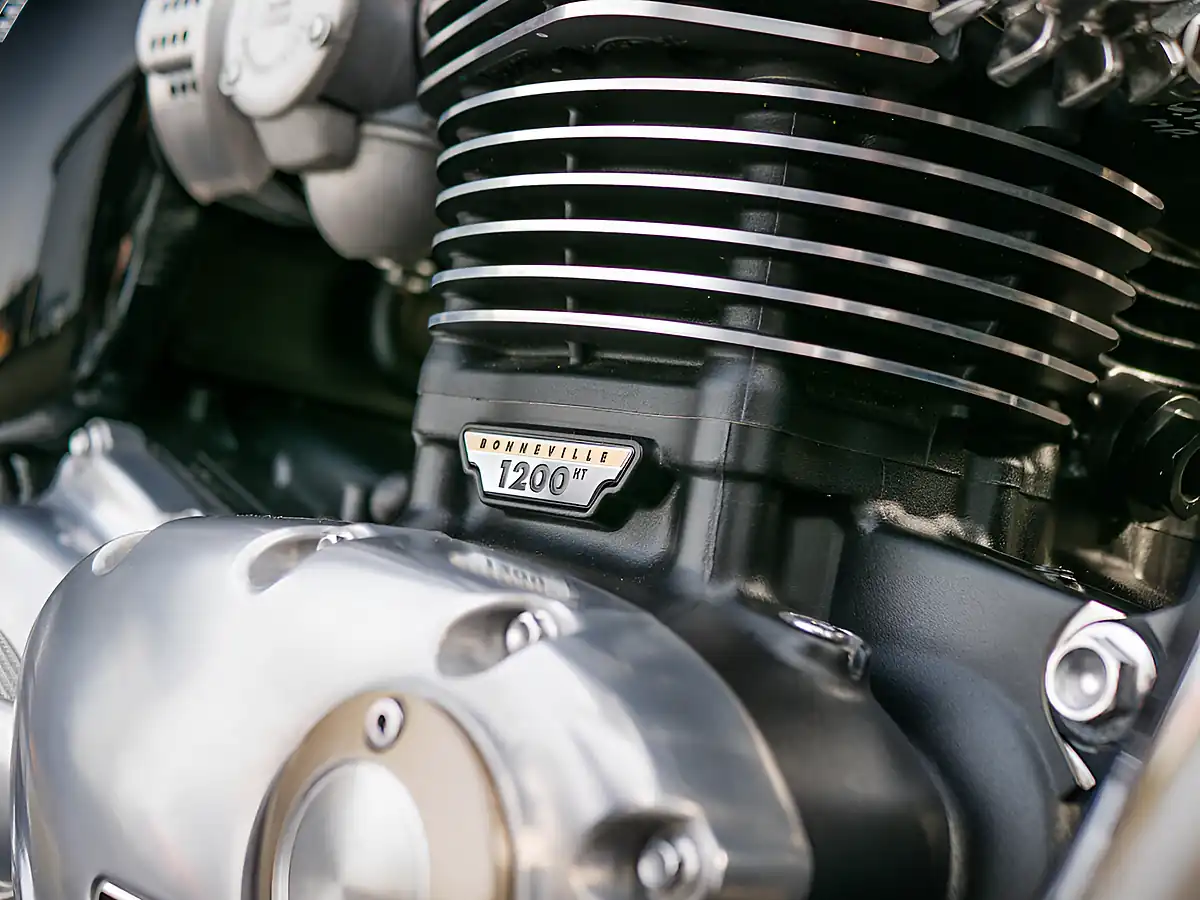 Used 2024 Triumph Bonneville T120 Red and Silver - Interior and Exterior details 10