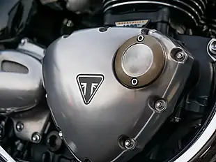 Used 2024 Triumph Bonneville T120 Red and Silver - Interior and Exterior details 12