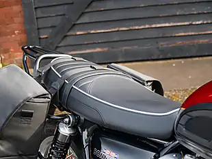 Used 2024 Triumph Bonneville T120 Red and Silver - Interior and Exterior details 18