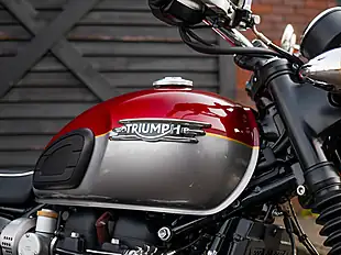 Used 2024 Triumph Bonneville T120 Red and Silver - Interior and Exterior details 8