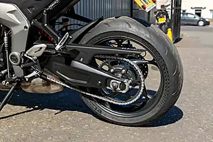 Used 2024 Triumph Daytona 660 Carnival Red / Sapphire Black - Interior and Exterior details 11