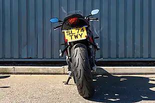 Used 2024 Triumph Daytona 660 Carnival Red / Sapphire Black - Interior and Exterior details 7