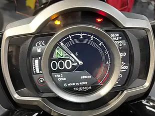 Used 2024 Triumph Rocket 3 Storm GT Carnival Red/Sapphire Black - Interior and Exterior details 15