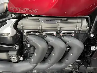 Used 2024 Triumph Rocket 3 Storm GT Carnival Red/Sapphire Black - Interior and Exterior details 9