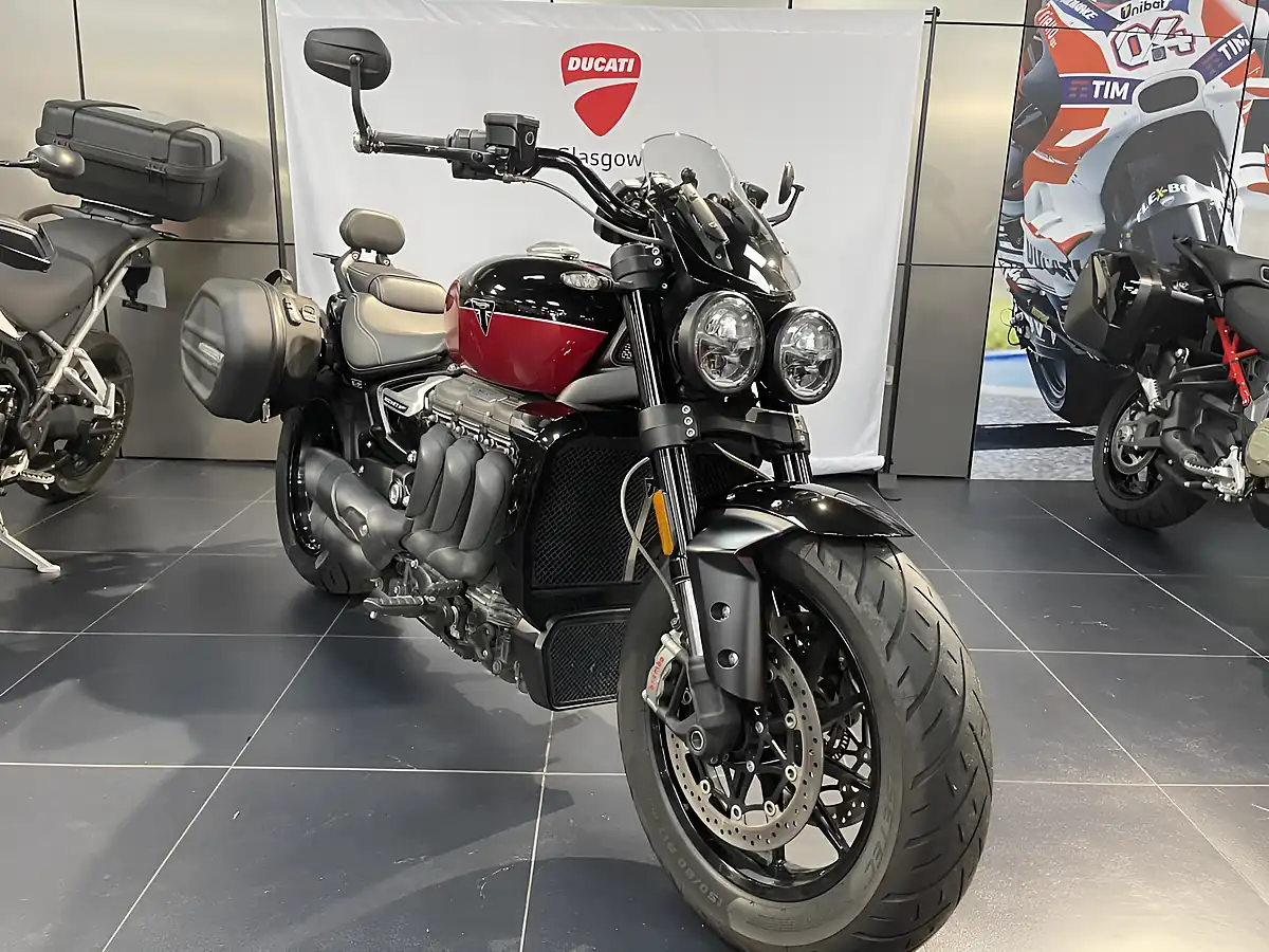 Used 2024 Triumph Rocket 3 Storm GT Carnivel Red/Sapphire Black - Interior and Exterior details 2