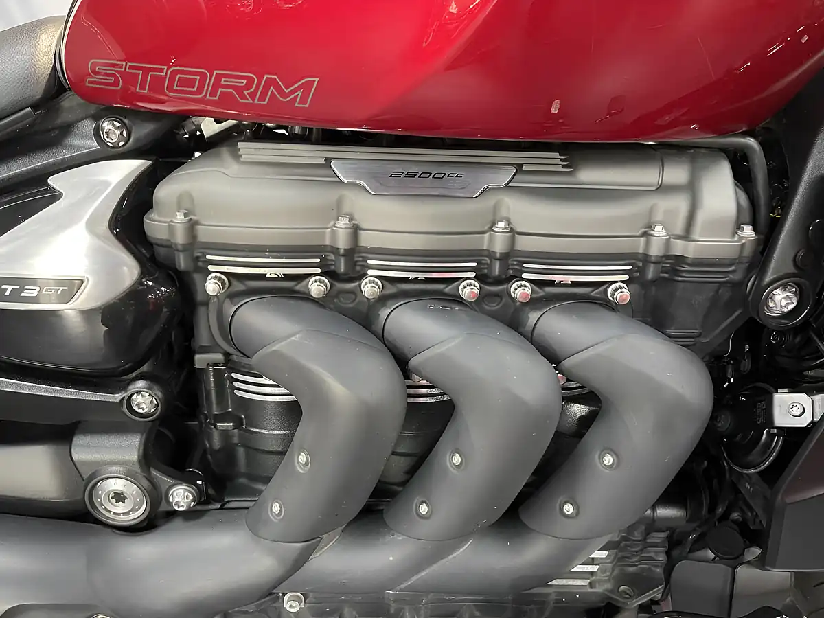 Used 2024 Triumph Rocket 3 Storm GT Carnivel Red/Sapphire Black - Interior and Exterior details 9