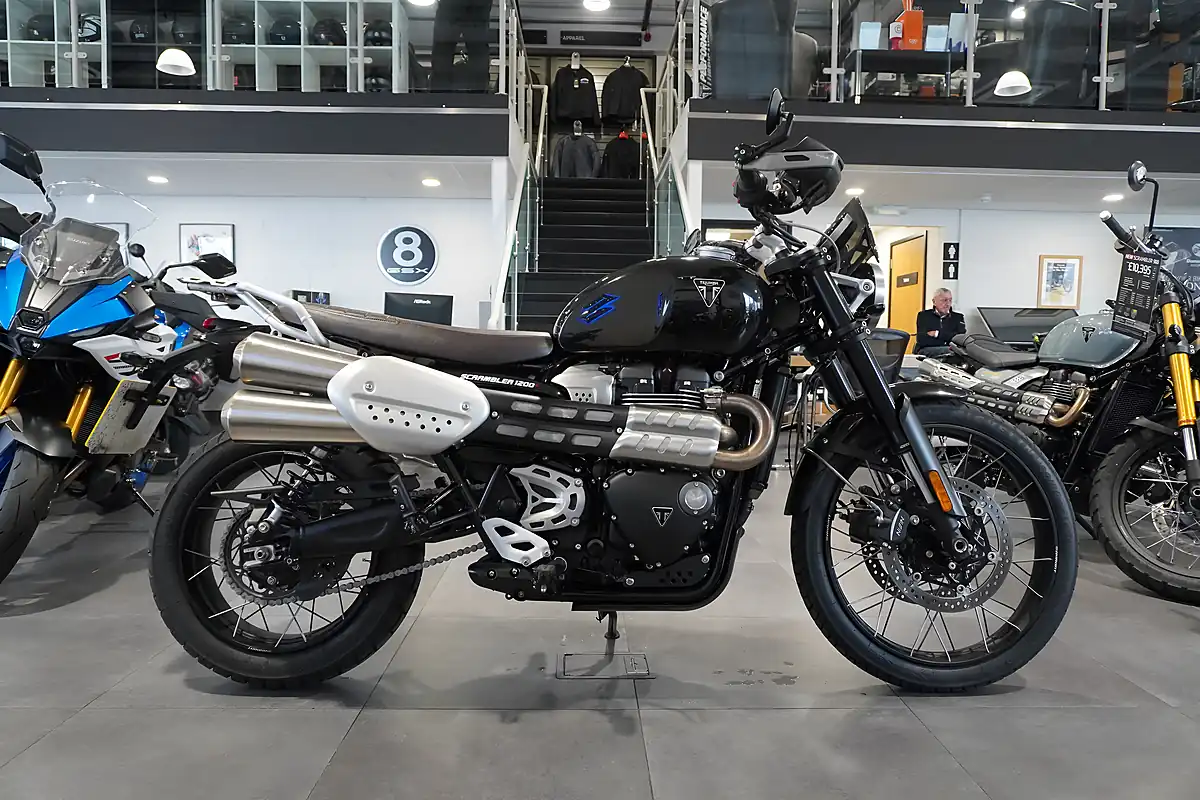 Used 2024 Triumph Scrambler 1200 X Black - Front View