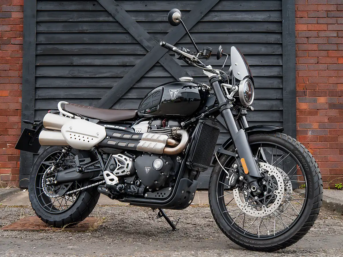 Used 2024 Triumph Scrambler 1200 X Sapphire Black - Front View