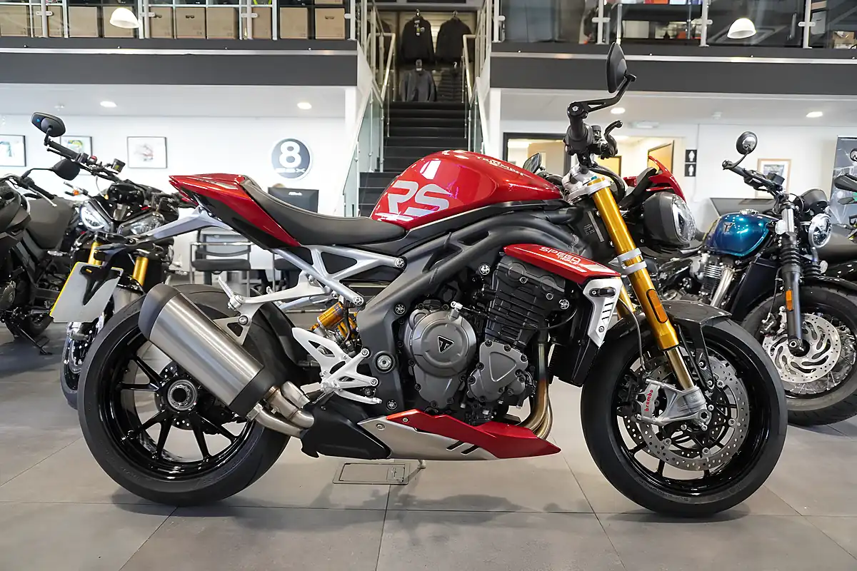 Used 2024 Triumph Speed Triple 1200 RS Red Metallic - Front View