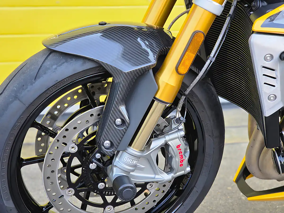 Used 2024 Triumph Speed Triple RS Yellow - Interior and Exterior details 13