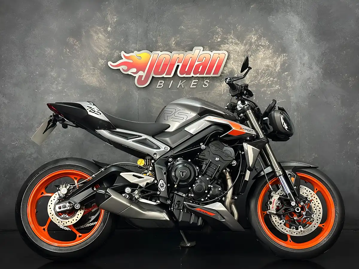 Used 2024 Triumph Street Triple 765 RS Silver - Front View