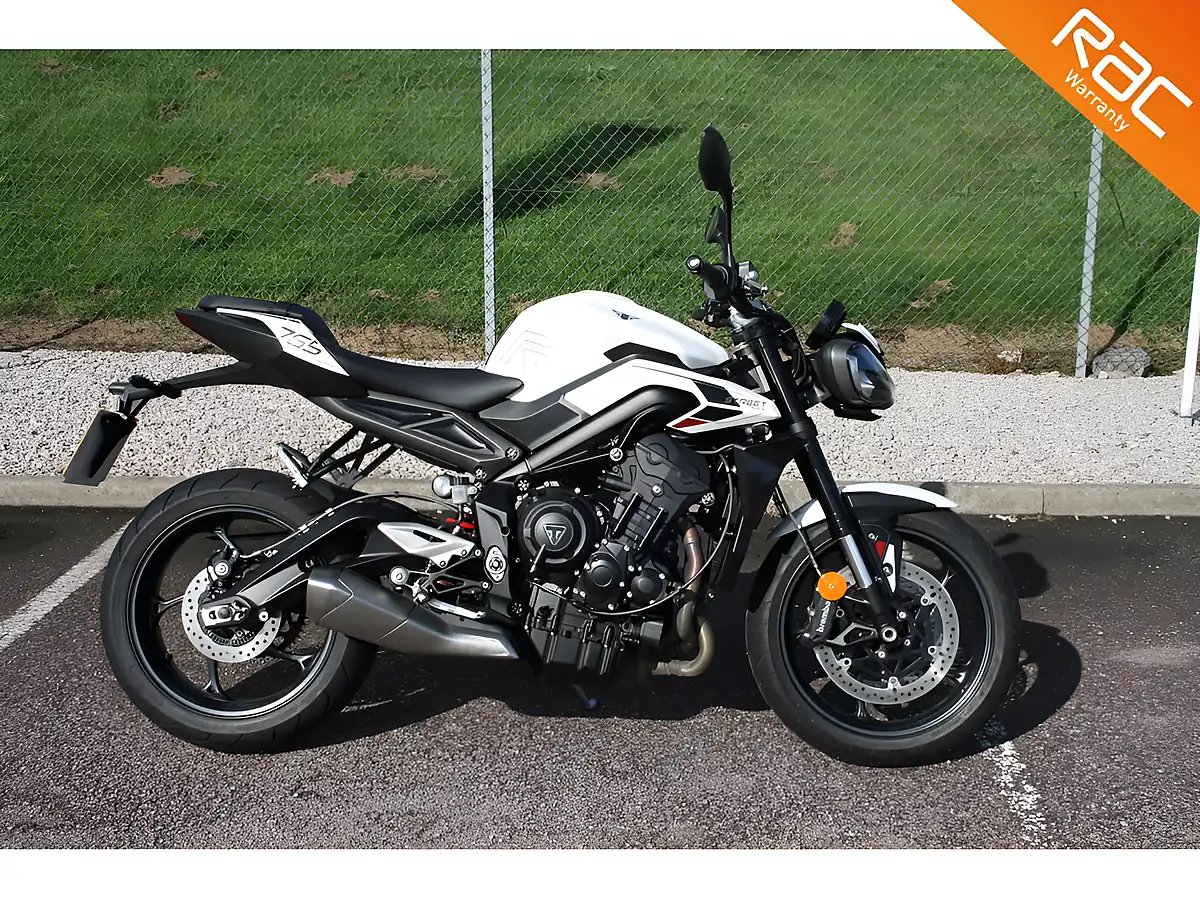 Used 2024 Triumph Street Triple R White - Front View