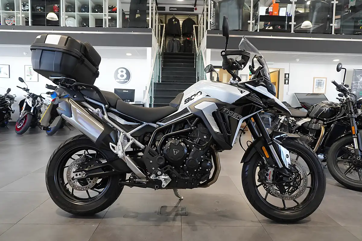 Used 2024 Triumph Tiger 900 GT Pro White Metallic - Front View