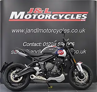 Used 2024 Triumph Trident 660 Tribute Edition White - Interior and Exterior details 2