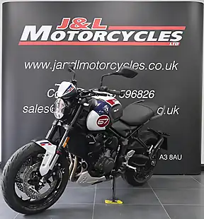 Used 2024 Triumph Trident 660 Tribute Edition White - Interior and Exterior details 5