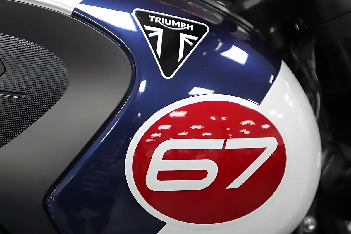 Used 2024 Triumph Trident 660 Tribute Edition White - Interior and Exterior details 9