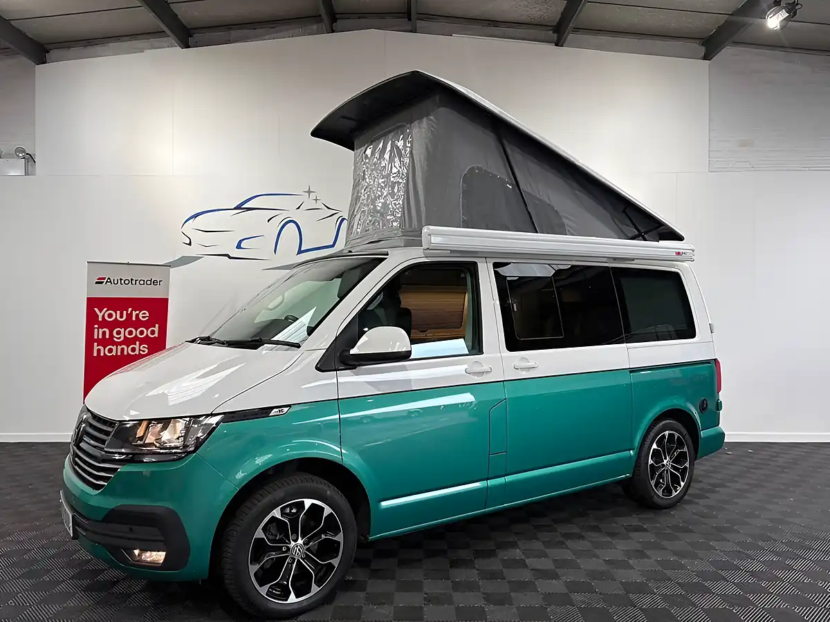 Used 2024 Volkswagen Transporter Campervan Highline White/Bayleaf Green - Interior and Exterior details 10