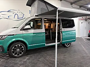 Used 2024 Volkswagen Transporter Campervan Highline White/Bayleaf Green - Interior and Exterior details 11