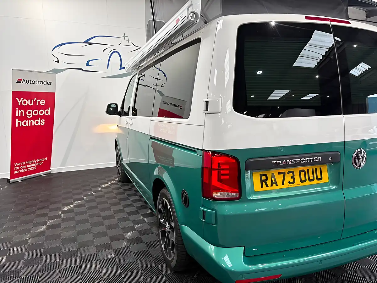Used 2024 Volkswagen Transporter Campervan Highline White/Bayleaf Green - Interior and Exterior details 4