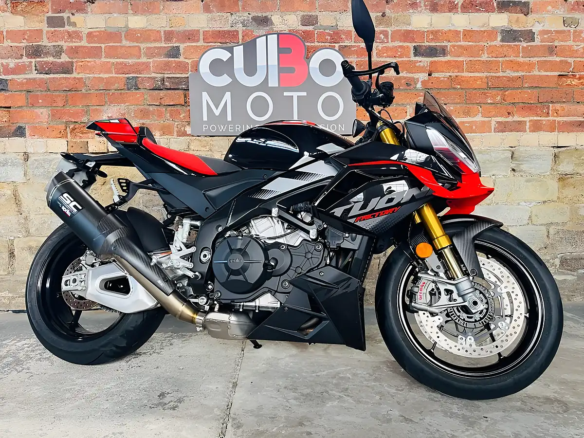 Used 2025 Aprilia Tuono 1100 V4 Factory Black - Front View