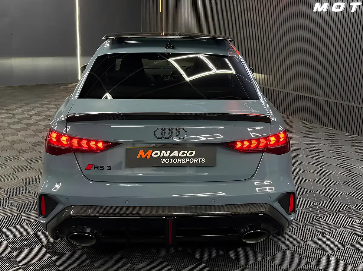 Used 2025 Audi RS3 Carbon Black Grey - Interior and Exterior details 12