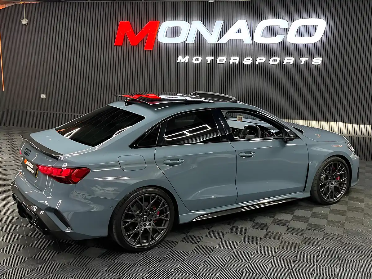 Used 2025 Audi RS3 Carbon Black Grey - Interior and Exterior details 3