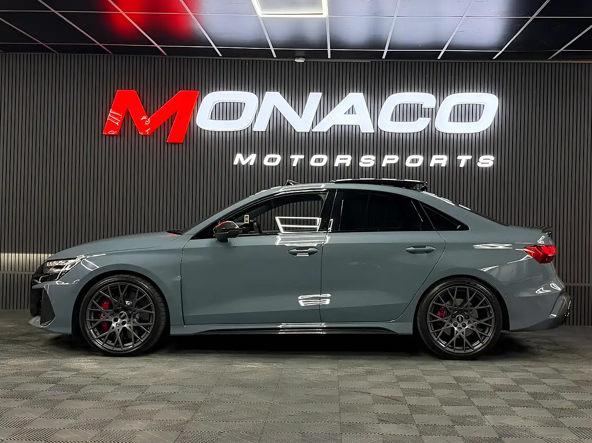 Used 2025 Audi RS3 Carbon Black Grey - Interior and Exterior details 9