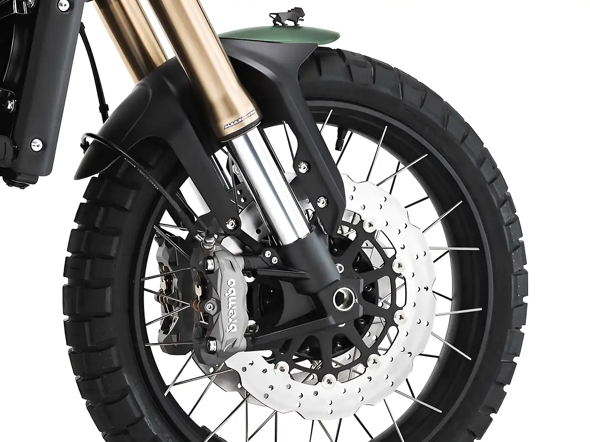 Used 2025 Benelli Leoncino 800 Trail Forest Green - Interior and Exterior details 13