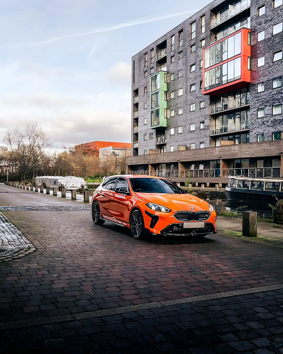 Used 2025 BMW 1 Series M135i BMW Individual Fire Orange - Interior and Exterior details 10