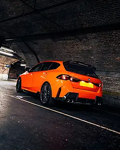 Used 2025 BMW 1 Series M135i BMW Individual Fire Orange - Interior and Exterior details 6