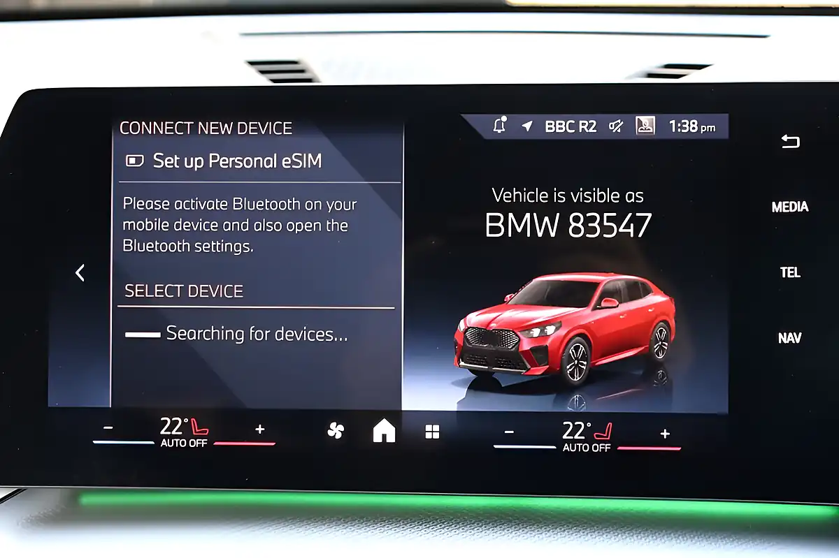 Used 2025 BMW iX2 Shadow Edition Fire Red - Interior and Exterior details 12