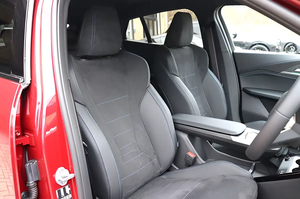 Used 2025 BMW iX2 Shadow Edition Fire Red - Interior and Exterior details 4