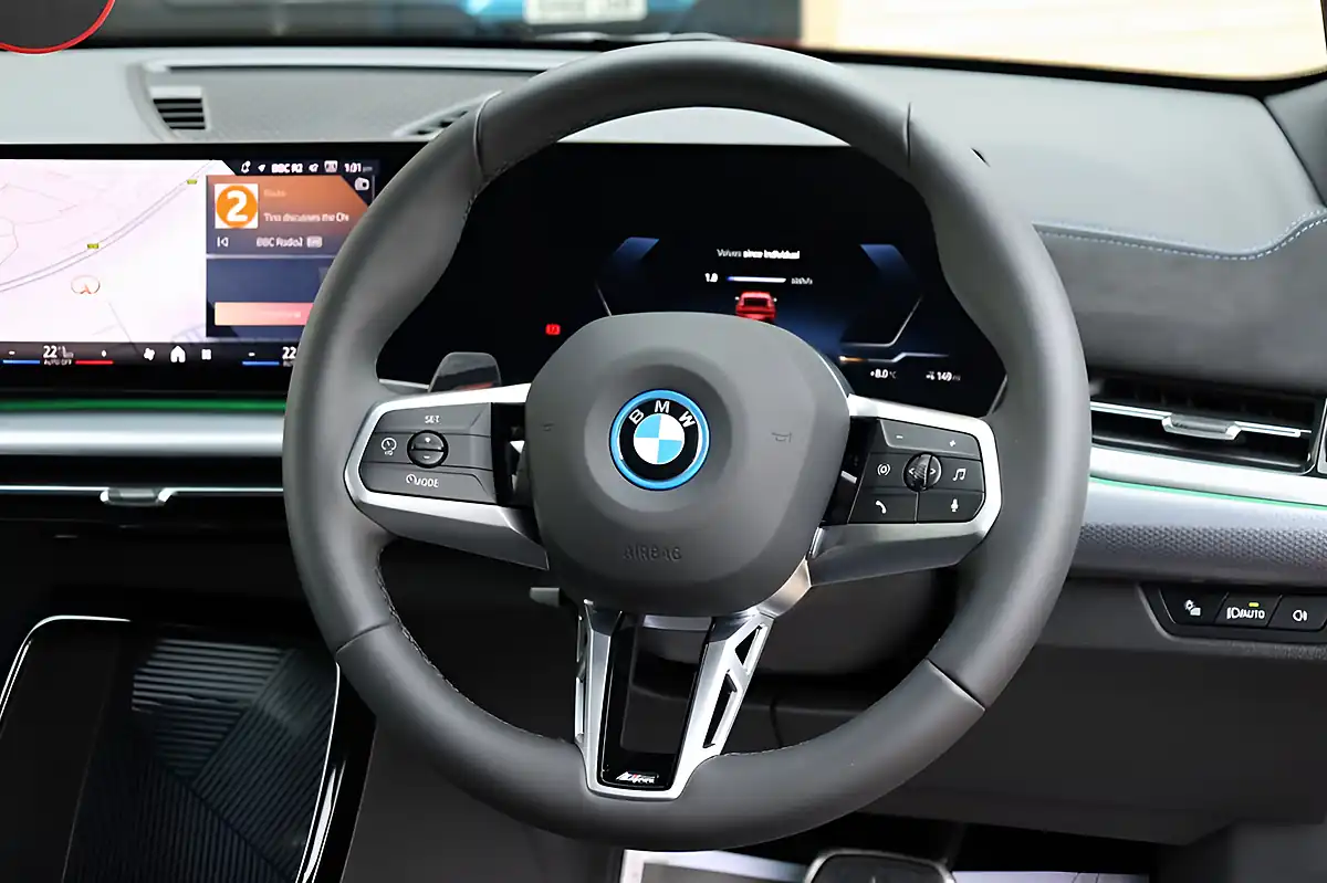 Used 2025 BMW iX2 Shadow Edition Fire Red - Interior and Exterior details 6