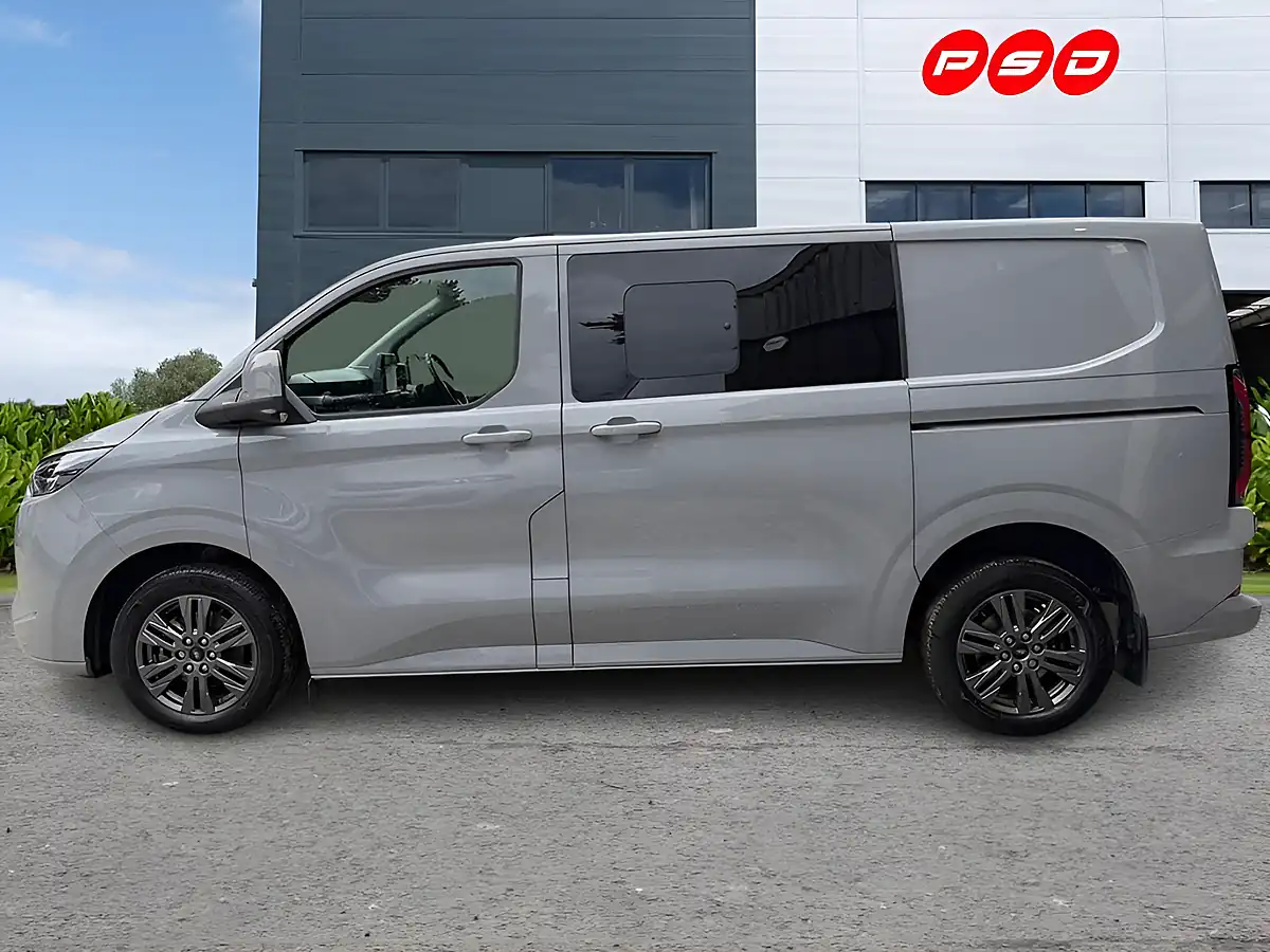 Used 2025 Ford E-Transit Custom Limited Crew Van Grey Matter - Interior and Exterior details 4