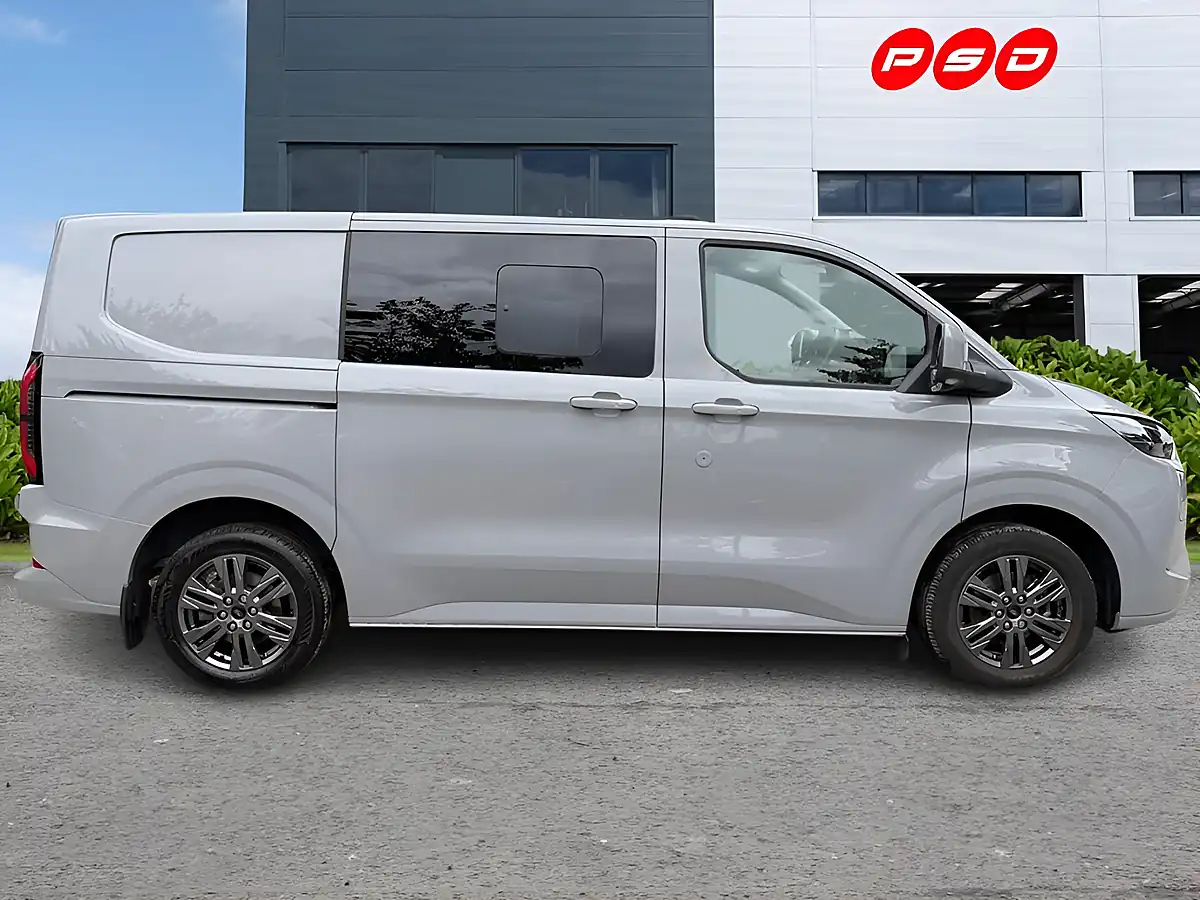 Used 2025 Ford E-Transit Custom Limited Crew Van Grey Matter - Interior and Exterior details 8