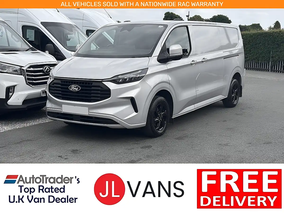 Used 2025 Ford Transit Custom Limited L2H1 Moondust Silver - Front View