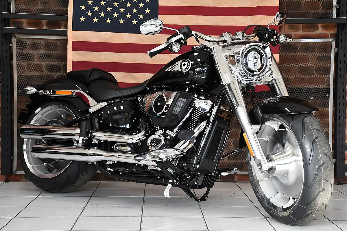 Used 2025 Harley-Davidson Softail Flstf Fat Boy Black - Front View
